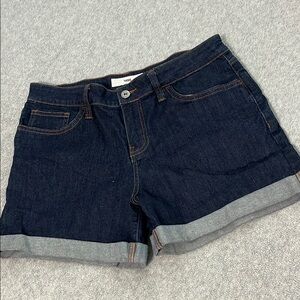 Vans Womens Denim Shorts Size 28 Dark Wash Summer Casual Skater Coastal Western